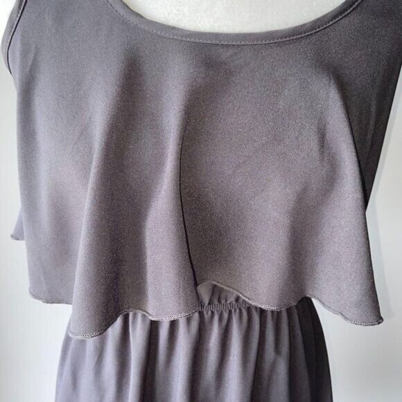 Double Zero Layered Open Shoulder Short Dress with‎ Back Design - Picture 5 of 10